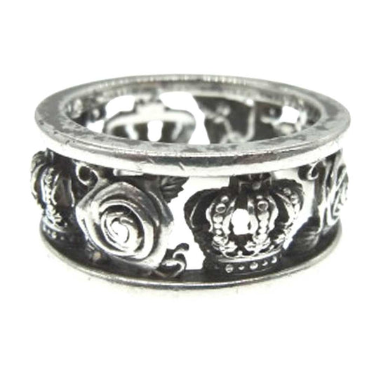 Justin Davis ジャスティンデイビス MY LOVE RING 薔薇 クラウン マイ ラブ リング 11号【中古】