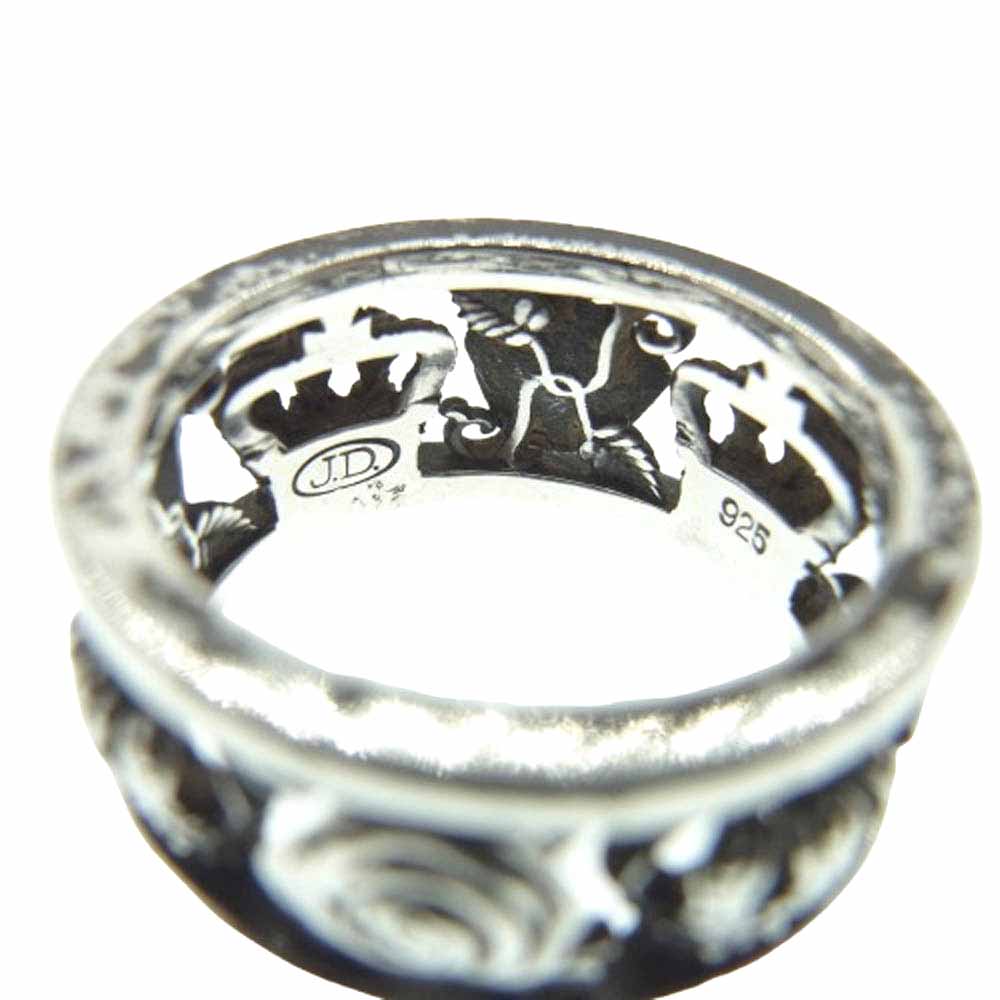Justin Davis ジャスティンデイビス MY LOVE RING 薔薇 クラウン マイ ラブ リング 11号【中古】