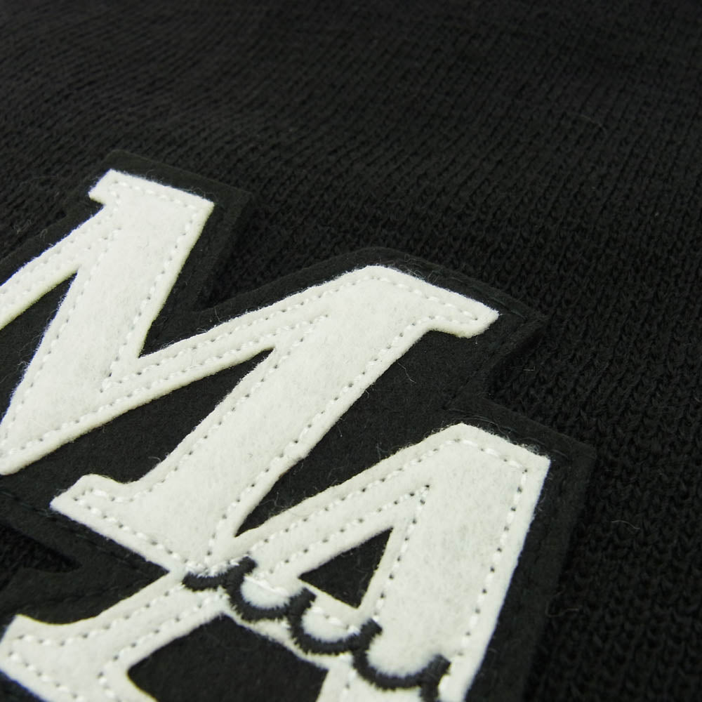 アカンサス MA2441 muta MARINE Logo Pool Knit Cap ムータ ロゴ ニット キャップ ブラック系【極上美品】【中古】