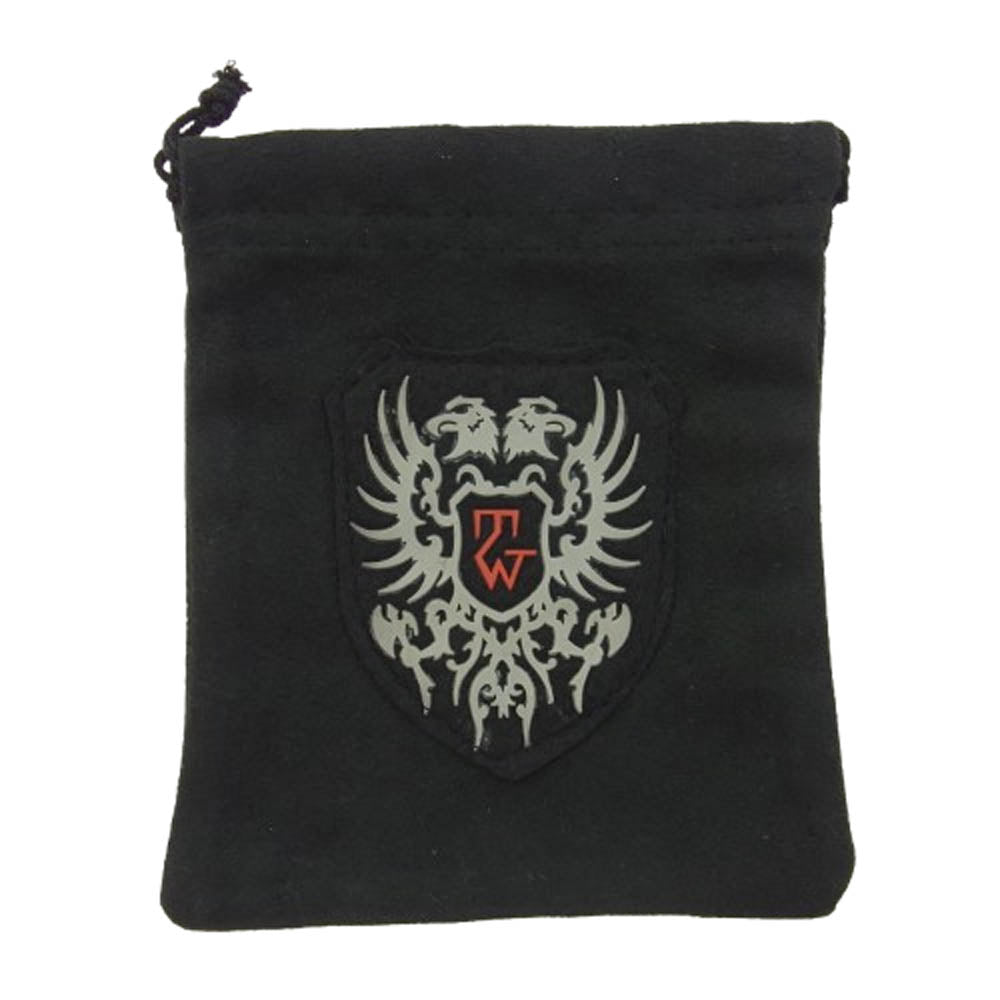 TRAVIS WALKER トラヴィスワーカー 販売証明カード付属 SKULL WITH CROSS KEY CHAIN ストーンアイ クロス スカル フック ダガー キーチェーン シルバー系【中古】