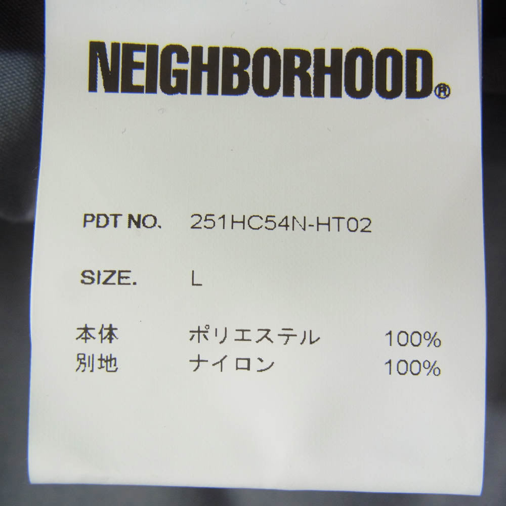 NEIGHBORHOOD ネイバーフッド 251HC54N-HT02 NH X MALBON GOLF . BUCKET HAT マルボン ゴルフ ナイロンタフタ ドローコード付 バケット ハット ブラック系 L【中古】