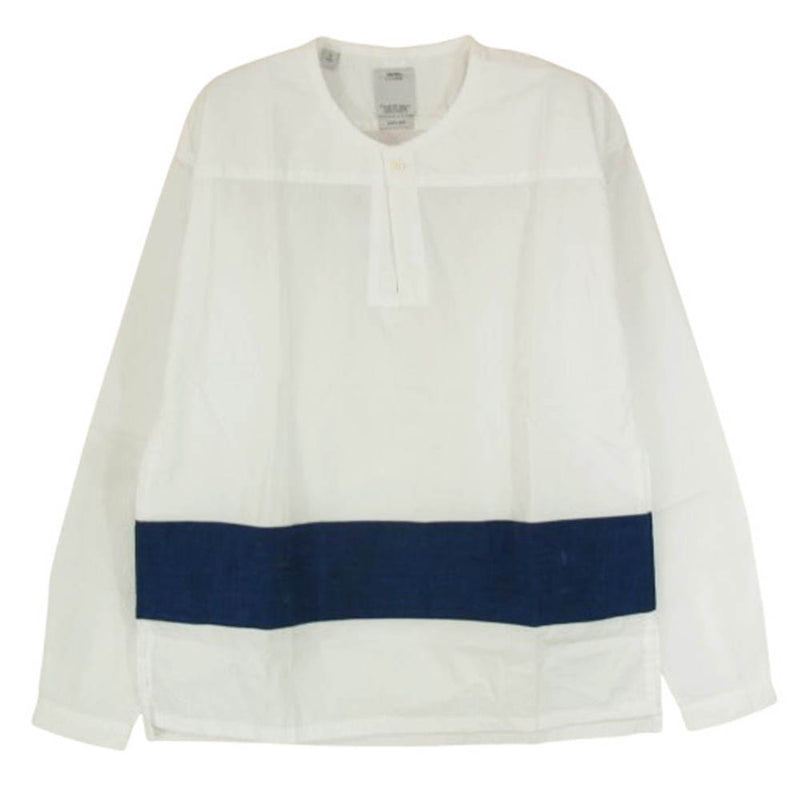 visvim 17AW KERCHIEF TUNIC KOFU BORDER WHITE 極美中古 visvim 17AW KERCHIEF TUNIC KOFU BORDER WHITE 極美中古