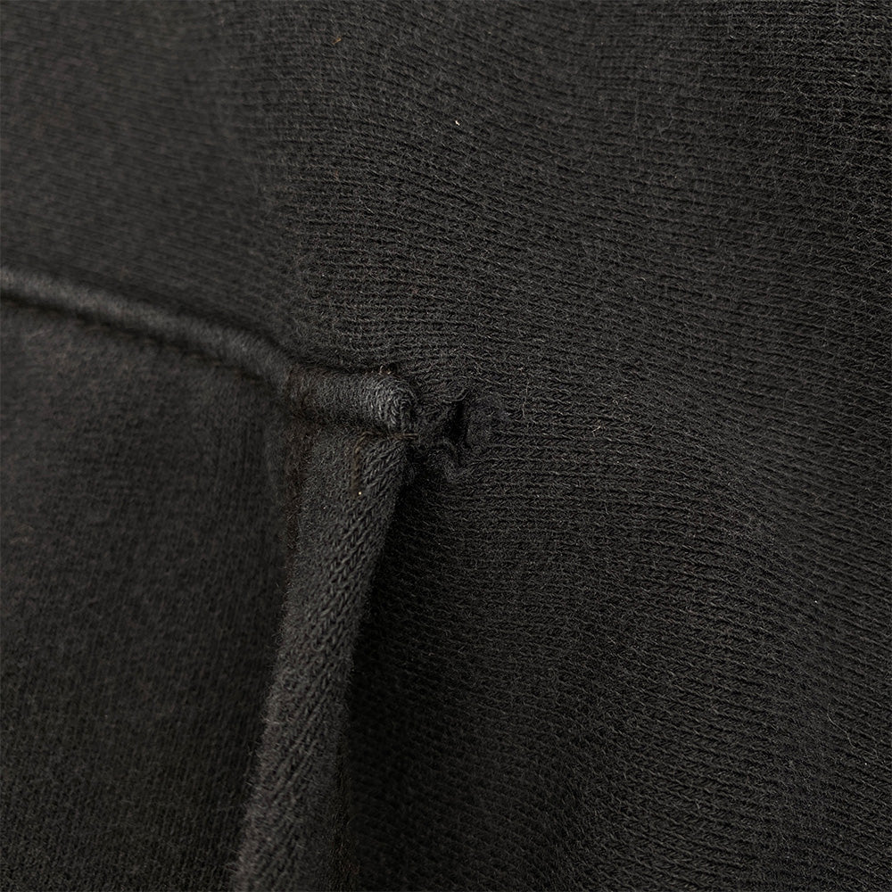 バックプリント プルオーバー パーカー ブラック系 XL【中古】