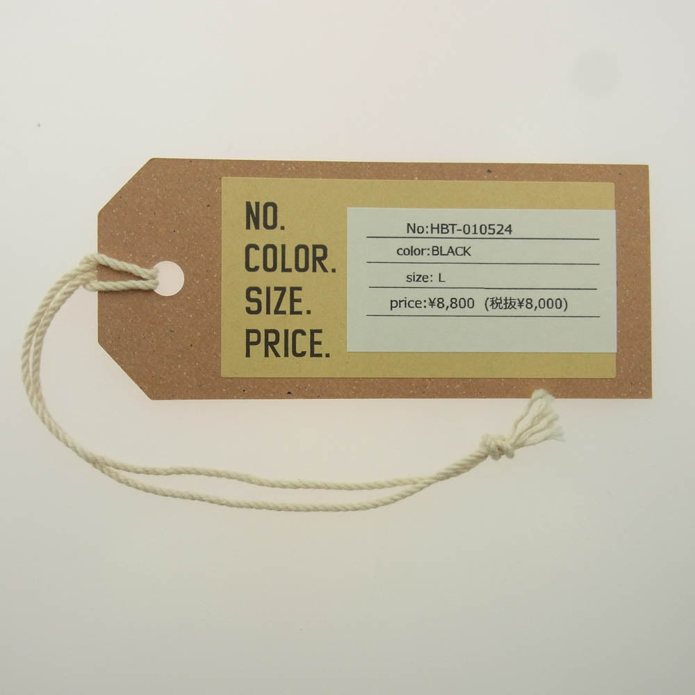 HideandSeek ハイドアンドシーク 24SS BOUNTY HUNTER S/S TEE HBT-010524 バウンティーハンター Wネーム ロゴプリント 半袖 Tシャツ ブラック系 L【中古】