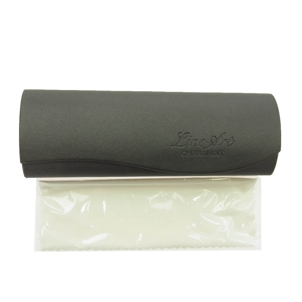 ラインアート シャルマン XL1086 スクエア メガネ レッド ワインレッド系 55□16-145mm【中古】