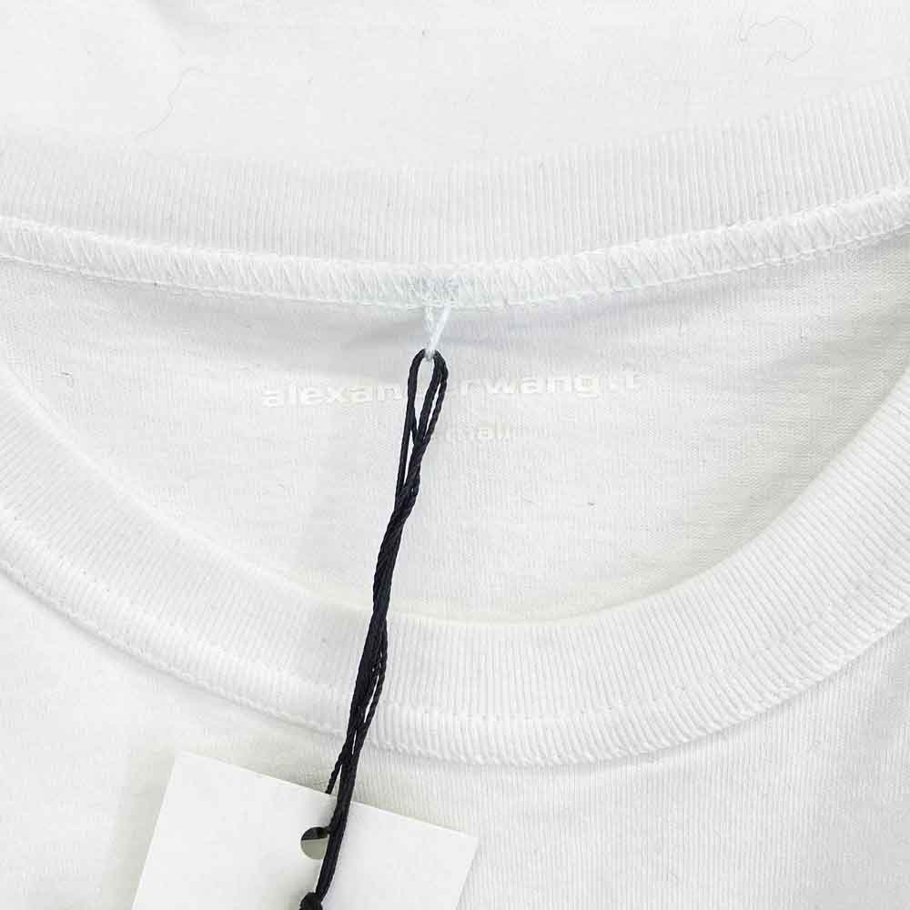 Alexander Wang アレキサンダーワン 4CC3221357 alexanderwang.t 発砲プリント ロゴ Tシャツ ホワイト ホワイト系 XS【新古品】【未使用】【中古】