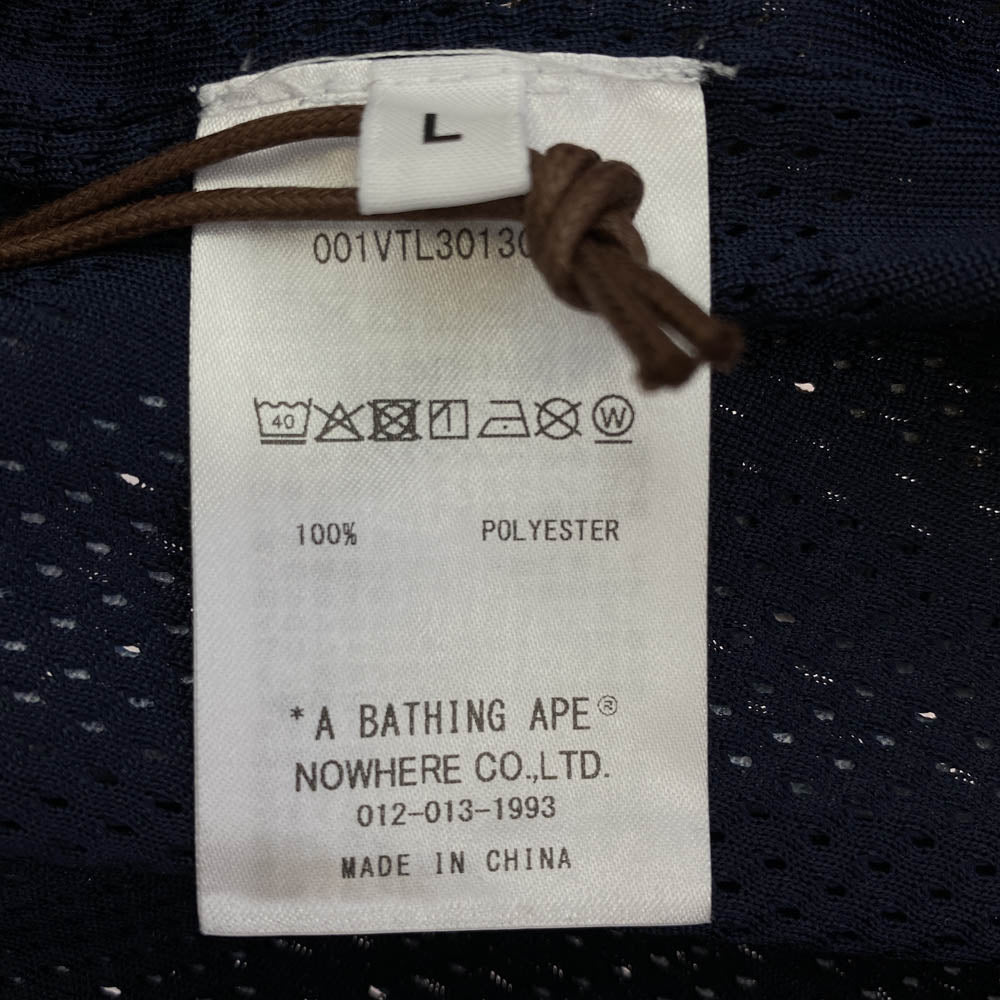 A BATHING APE アベイシングエイプ 1L30108301 REVERSIBLE MULTILOGO TANK TOP リバーシブル マルチロゴ タンクトップ ネイビー ネイビー系 L【極上美品】【中古】