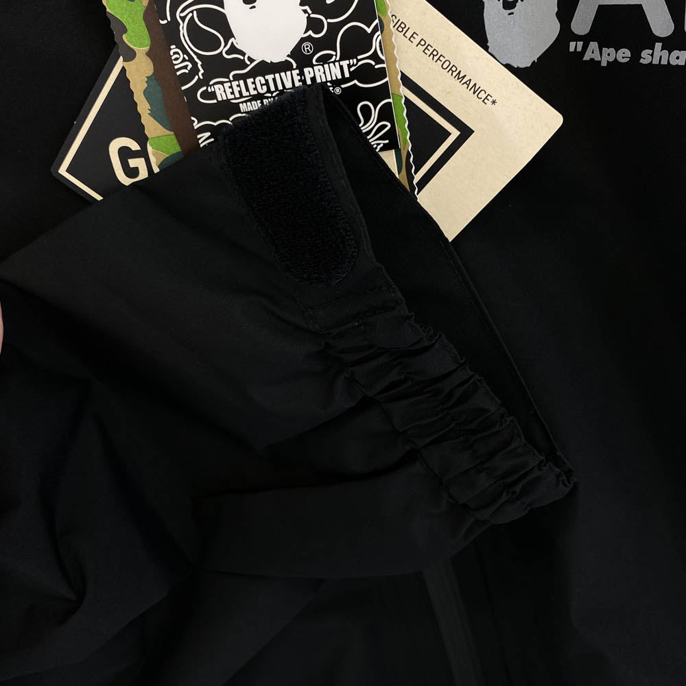 A BATHING APE アベイシングエイプ 1L20140003 GORE-TEX ZIP JACKET ゴアテックス ジップ ジャケット ブラック系 L【新古品】【未使用】【中古】