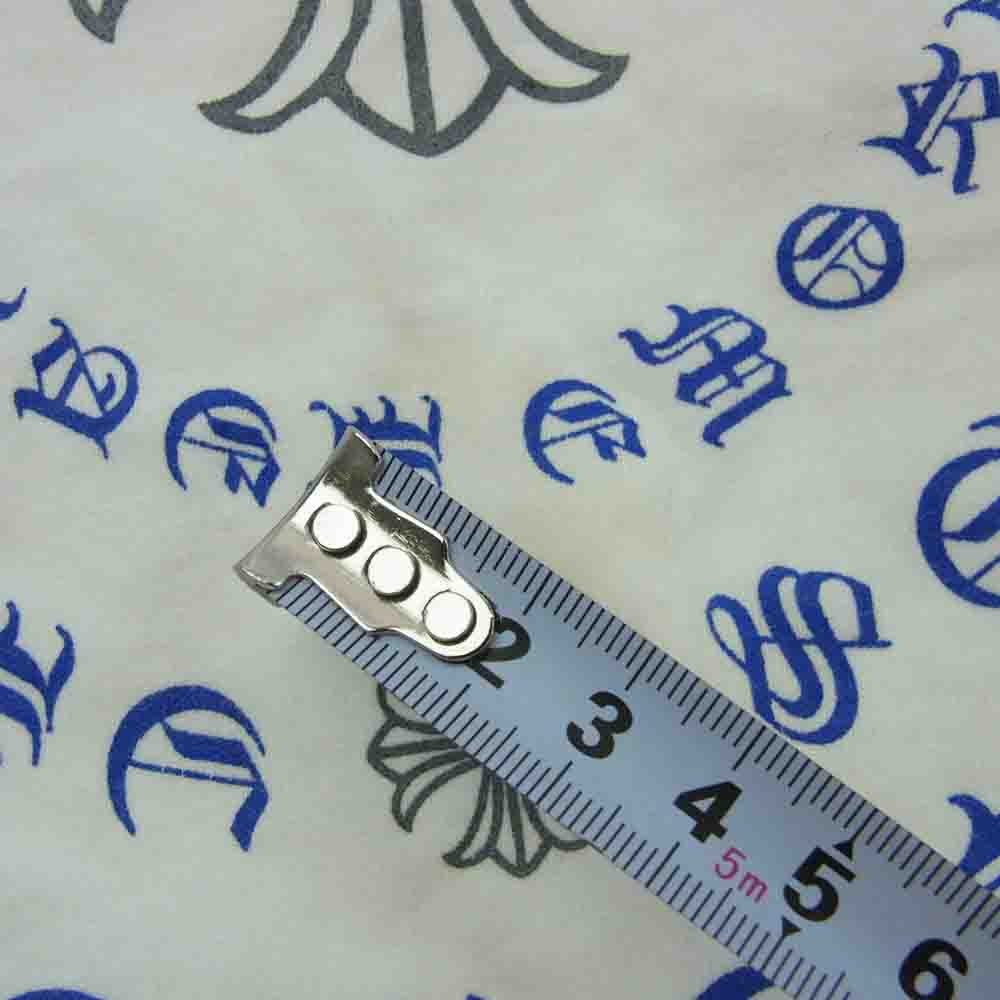 CHROME HEARTS クロムハーツ(原本無) CH T-SHRT 4 バック CHプラス プリント 半袖 Tシャツ ホワイト系 S【中古】