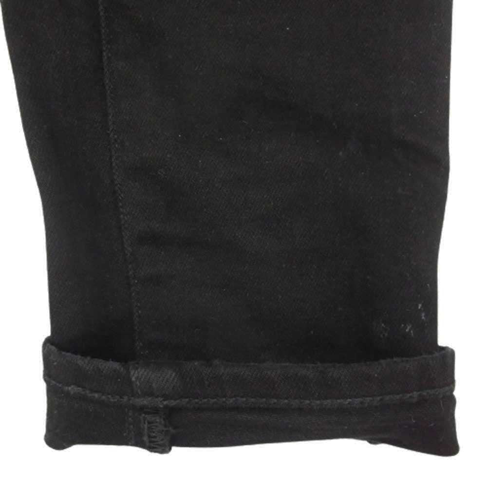 AMIRI アミリ ダメージ加工 ボタンフライ ストレッチ スキニー デニム パンツ ブラック系 30【中古】