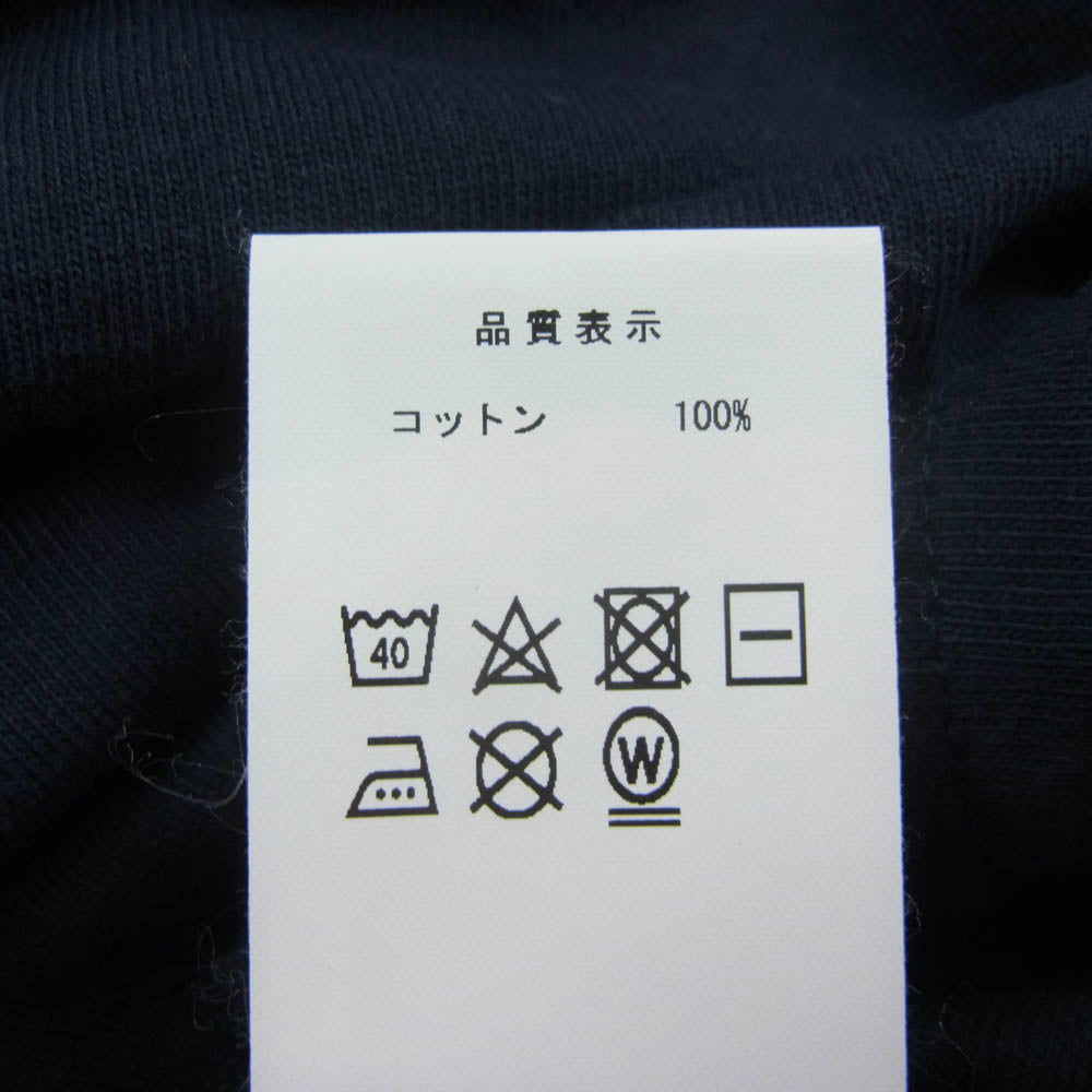 DESCENDANT ディセンダント 23SS 231ATDS-STM13S CACHALOT SS ロゴプリント Tシャツ 半袖カットソー ネイビー系 2【中古】