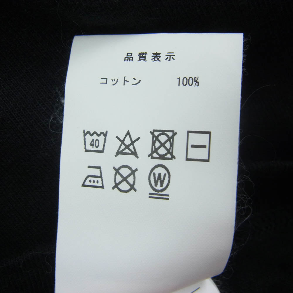 DESCENDANT ディセンダント 23SS 231ATDS-STM05S CACHALOT SS ロゴプリント Tシャツ 半袖カットソー ブラック系 2【中古】