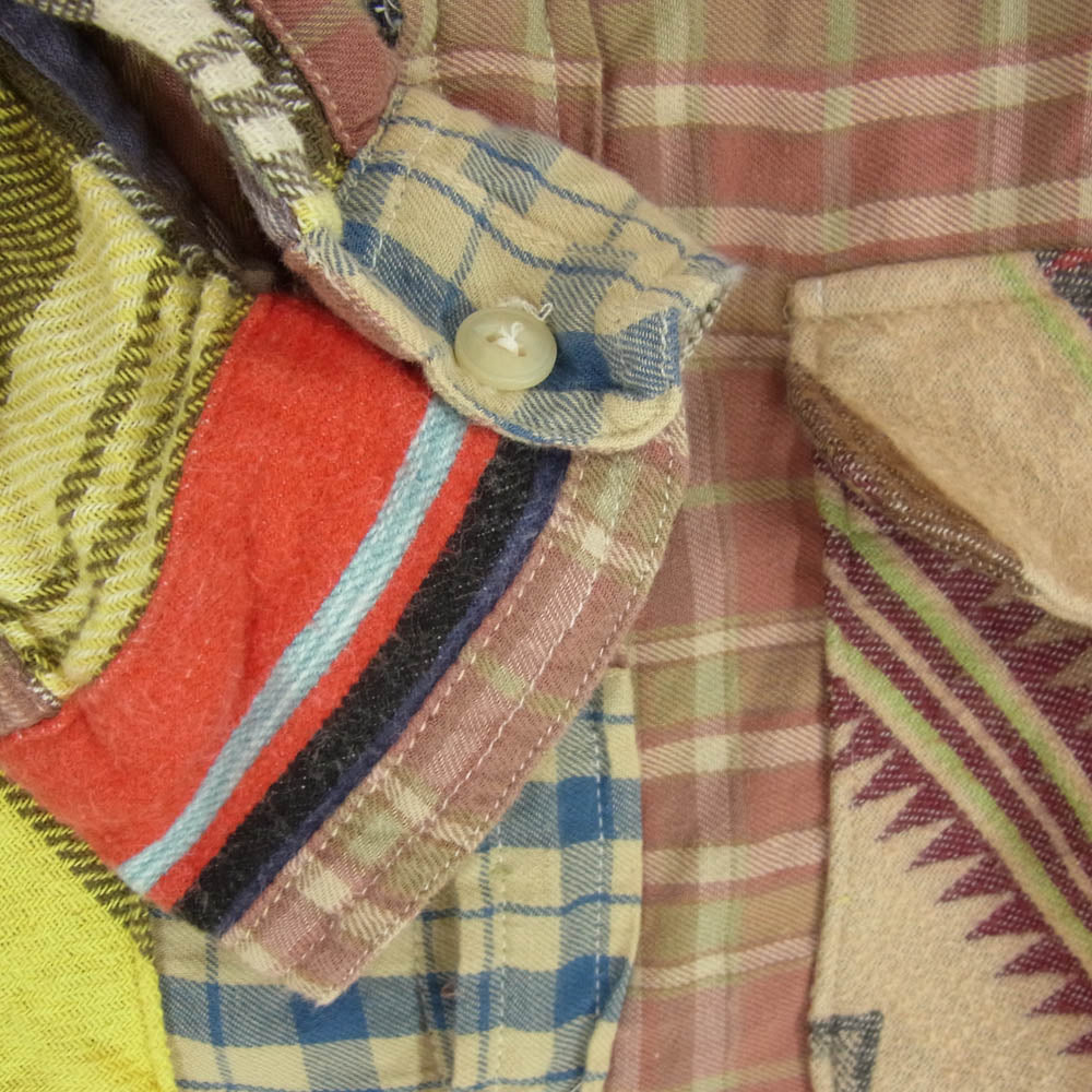 RALPH LAUREN ラルフローレン Denim & Supply デニムアンドサプライ チェック パッチワーク 長袖 シャツ マルチカラー系 L/G【中古】