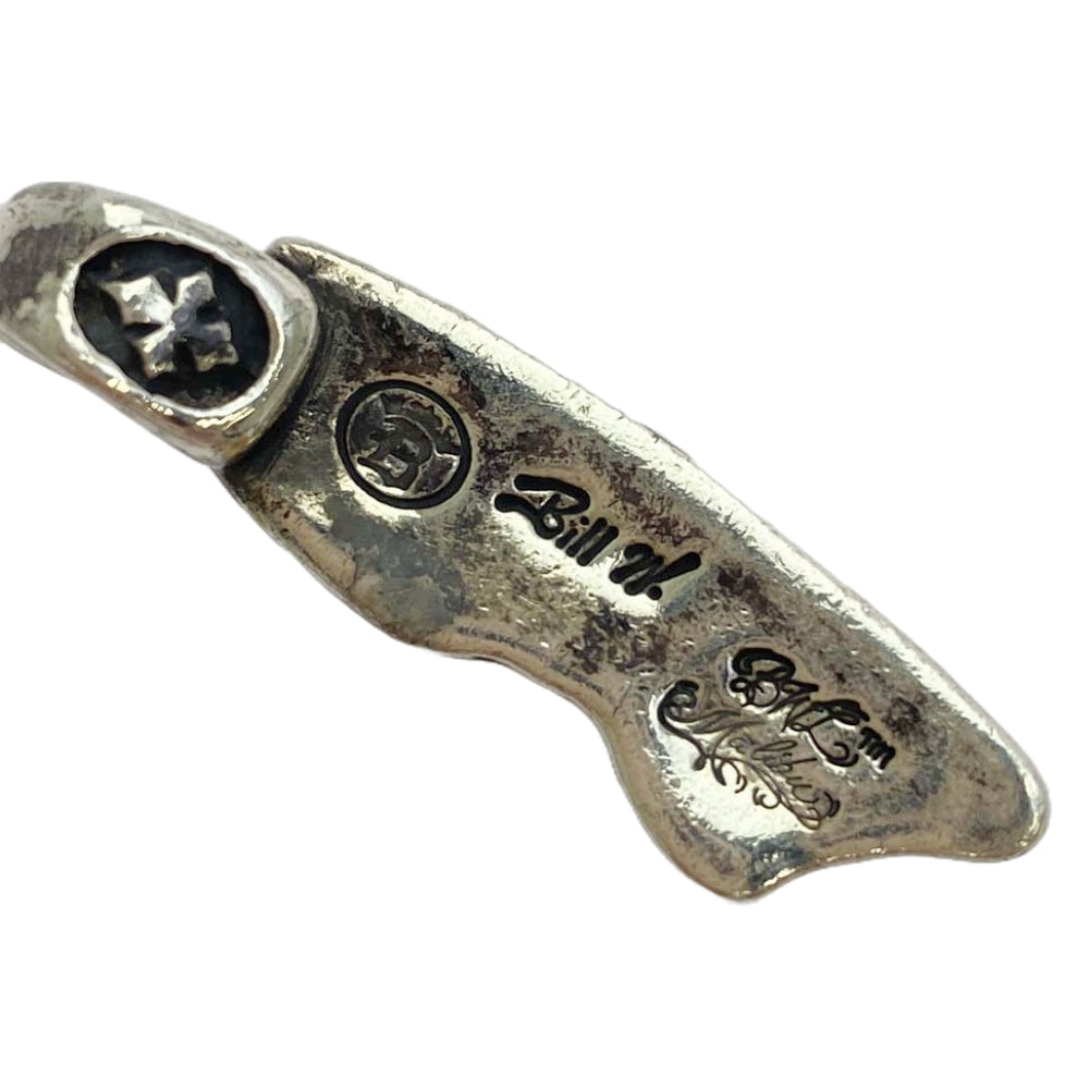 BILL WALL LEATHER ビルウォールレザー B&G ロゴ Cクロス バー チャーム ペンダントトップ シルバー系【中古】