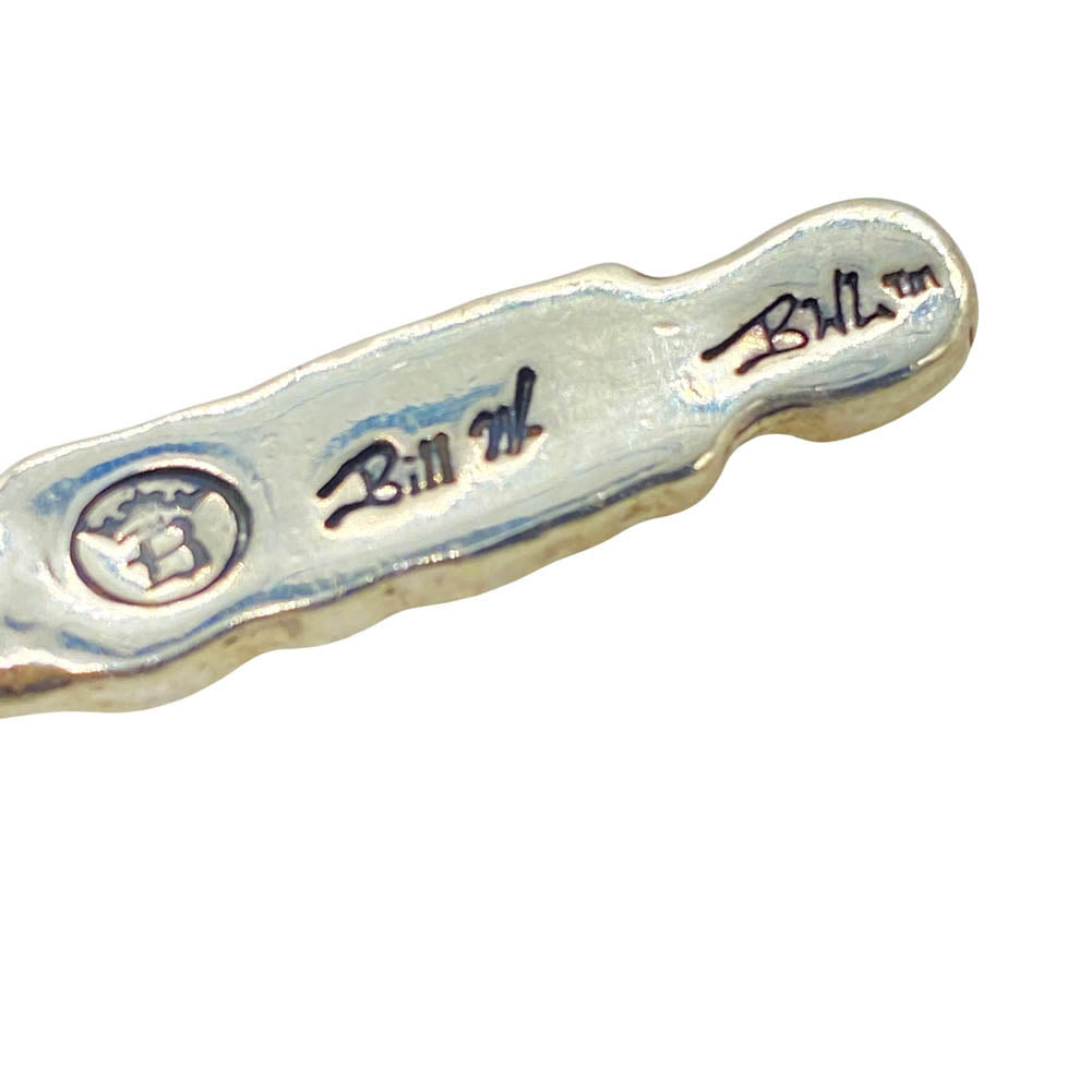 BILL WALL LEATHER ビルウォールレザー × BASK バスク ロゴ Cクロス バー チャーム ペンダントトップ シルバー系【中古】