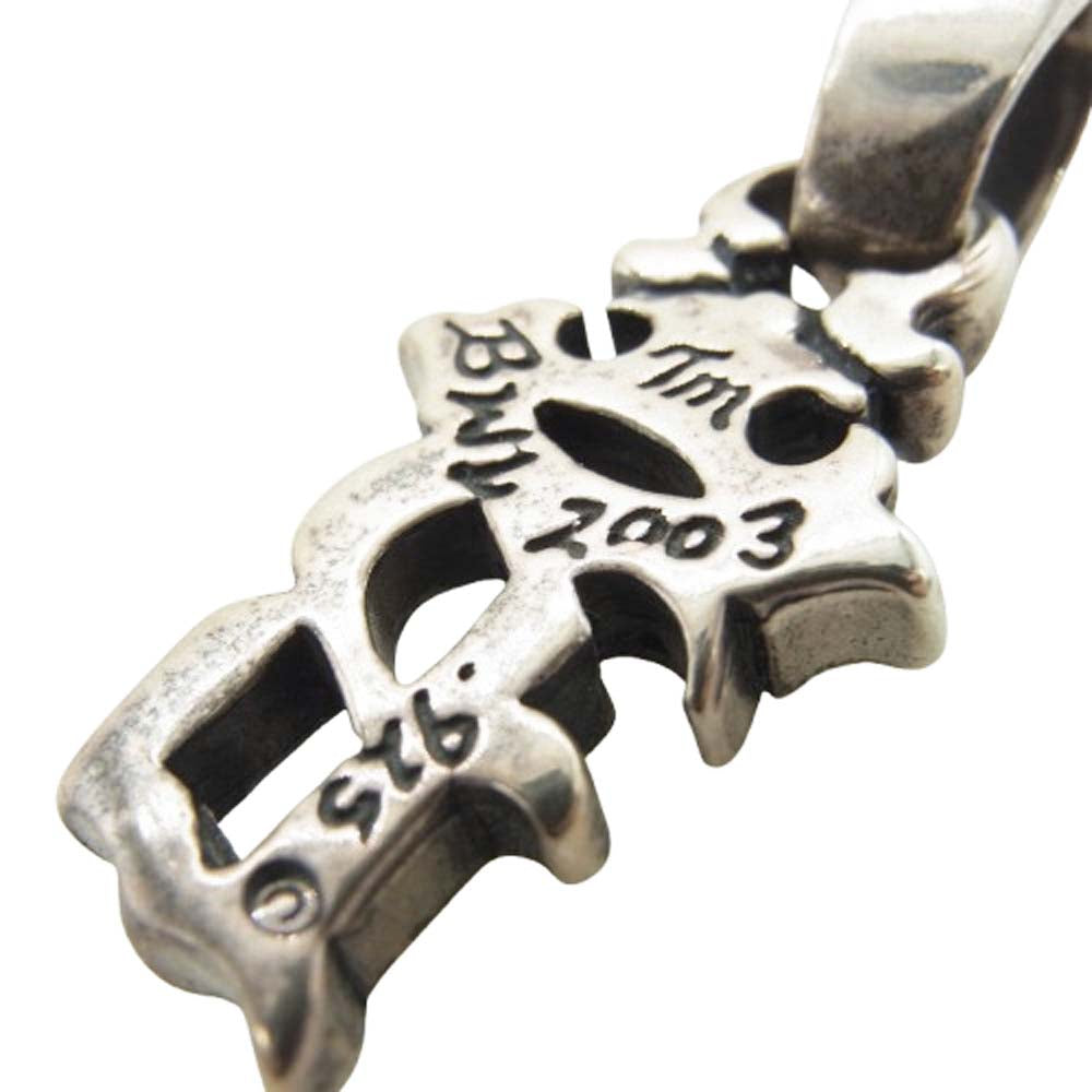 BILL WALL LEATHER ビルウォールレザー INITIAL CROWN イニシャル B クラウン ペンダントトップ シルバー系【中古】