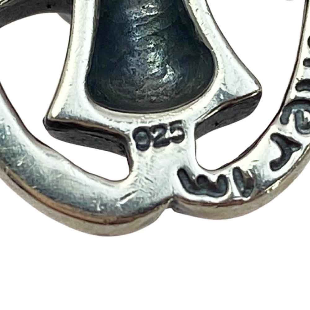 BILL WALL LEATHER ビルウォールレザー オーバルクロス ペンダントトップ ストーンカスタム シルバー系【中古】