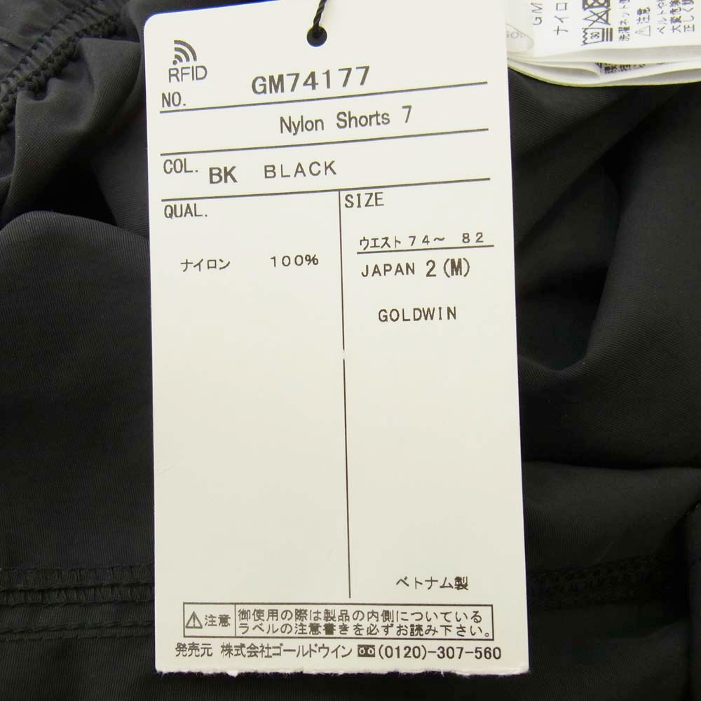 Goldwin ゴールドウィン GM74177 ナイロン ショーツ 7 ショートパンツ ハーフパンツ ブラック系 2【美品】【中古】