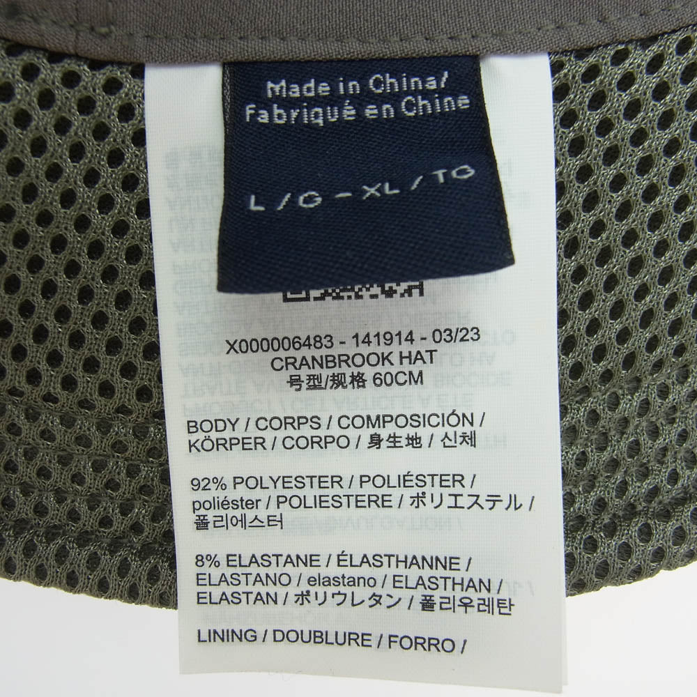 ARC'TERYX アークテリクス X000006483 Cranbrook Hat ワイドブリム サンハット ハット グレー系 L-XL【美品】【中古】
