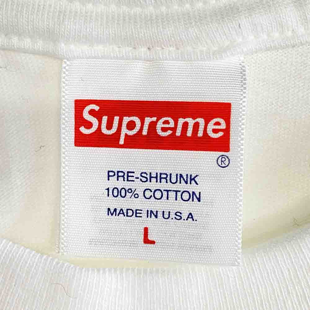 Supreme シュプリーム 23SS Arabic Logo Tee アラビックロゴ プリント Tシャツ ホワイト ホワイト系 L【極上美品】【中古】
