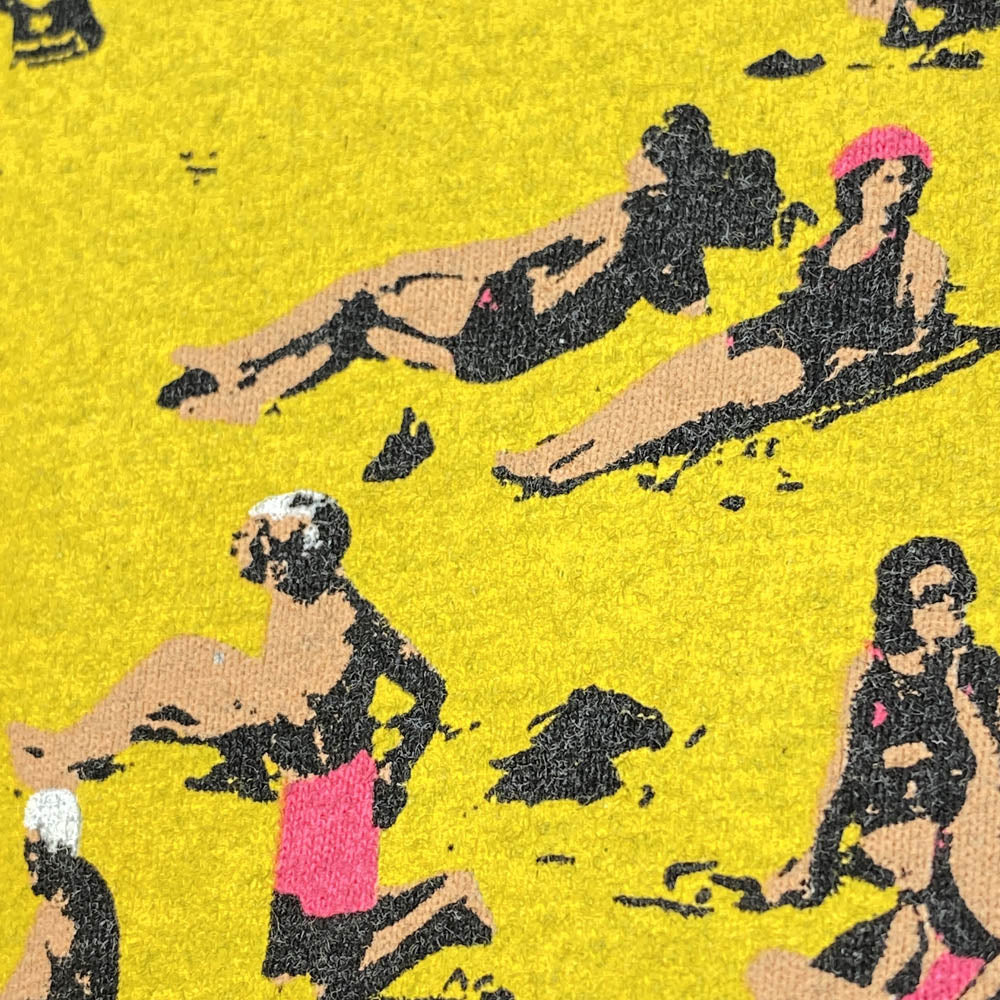 Supreme シュプリーム 16SS Beach Tee ビーチプリント Tシャツ 半袖カットソー グレー系 M【中古】