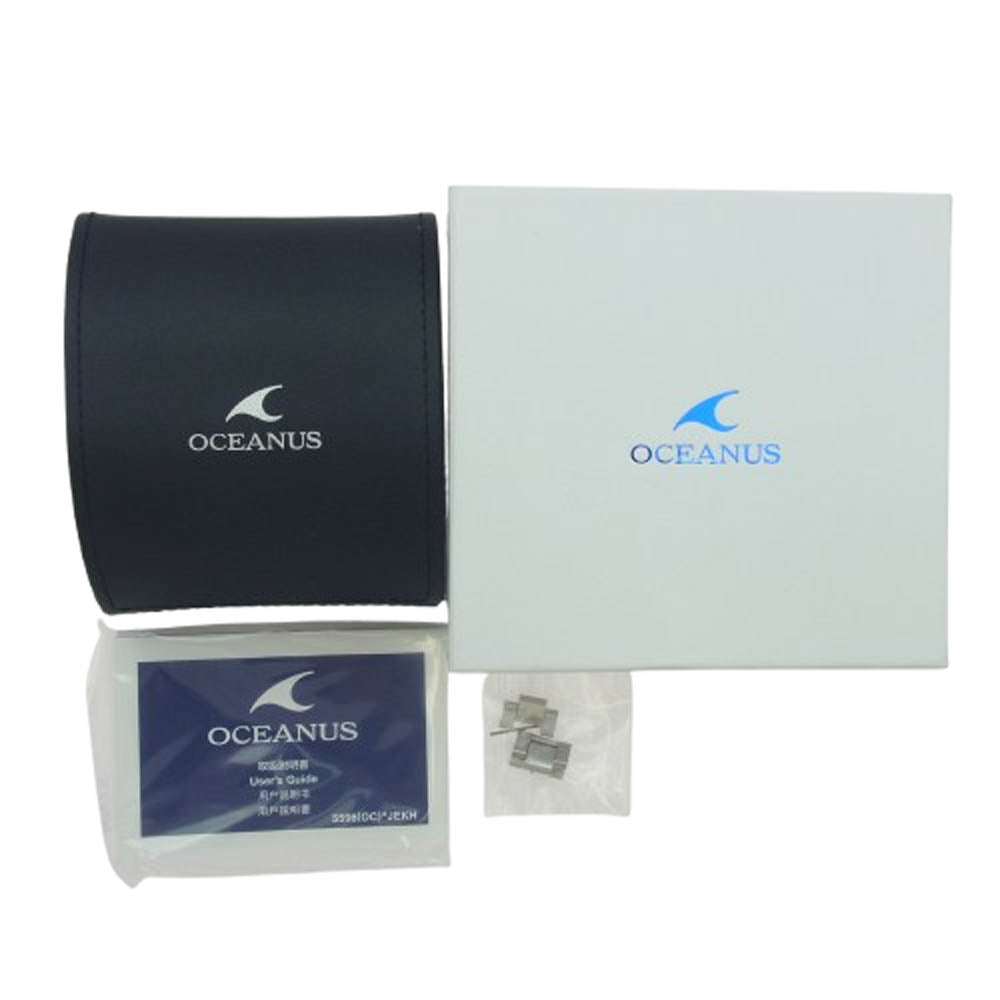 CASIO カシオ OCW-T200S-1AJF OCEANUS オシアナス 電波 ソーラー Bluetooth 腕時計 ネイビー系 シルバー系【中古】