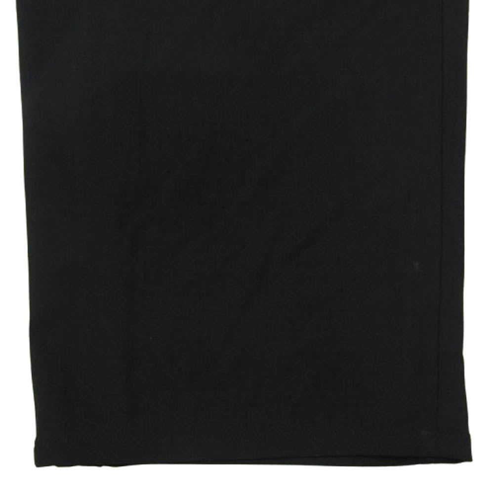 5351プールオム 0250-80-59000-2-2 ベルテッド 1タック 裾ジップ スラックスパンツ ブラック系 46【極上美品】【中古】