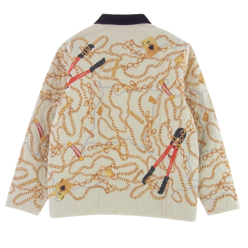 Supreme チェーン柄 キルティングジャケット Supreme シュプリーム 20AW Chains Quilted Jacket チェーン