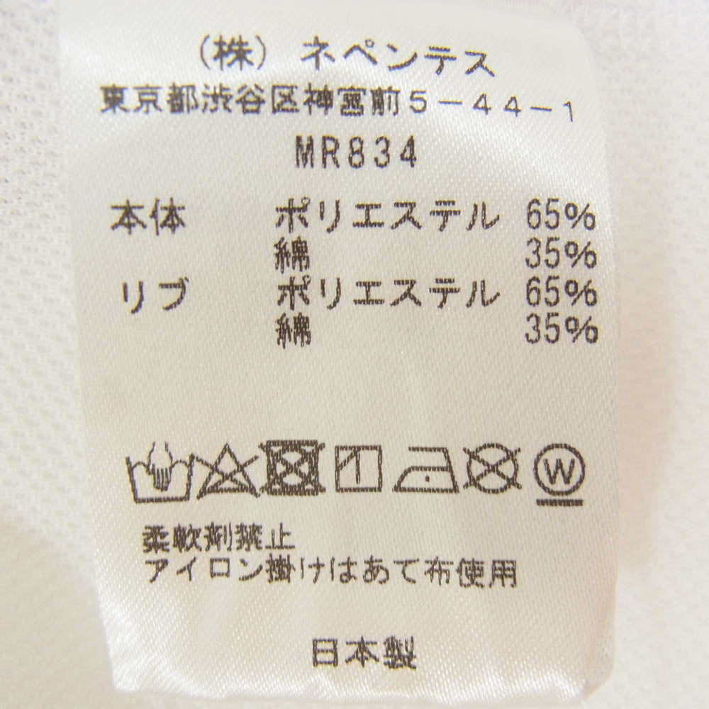 South2 West8 サウスツーウェストエイト MR834 S/S Round Pocket Tee ディアスカルプリント サークルホーン クルーネック 半袖 Tシャツ ホワイト系 M【美品】【中古】