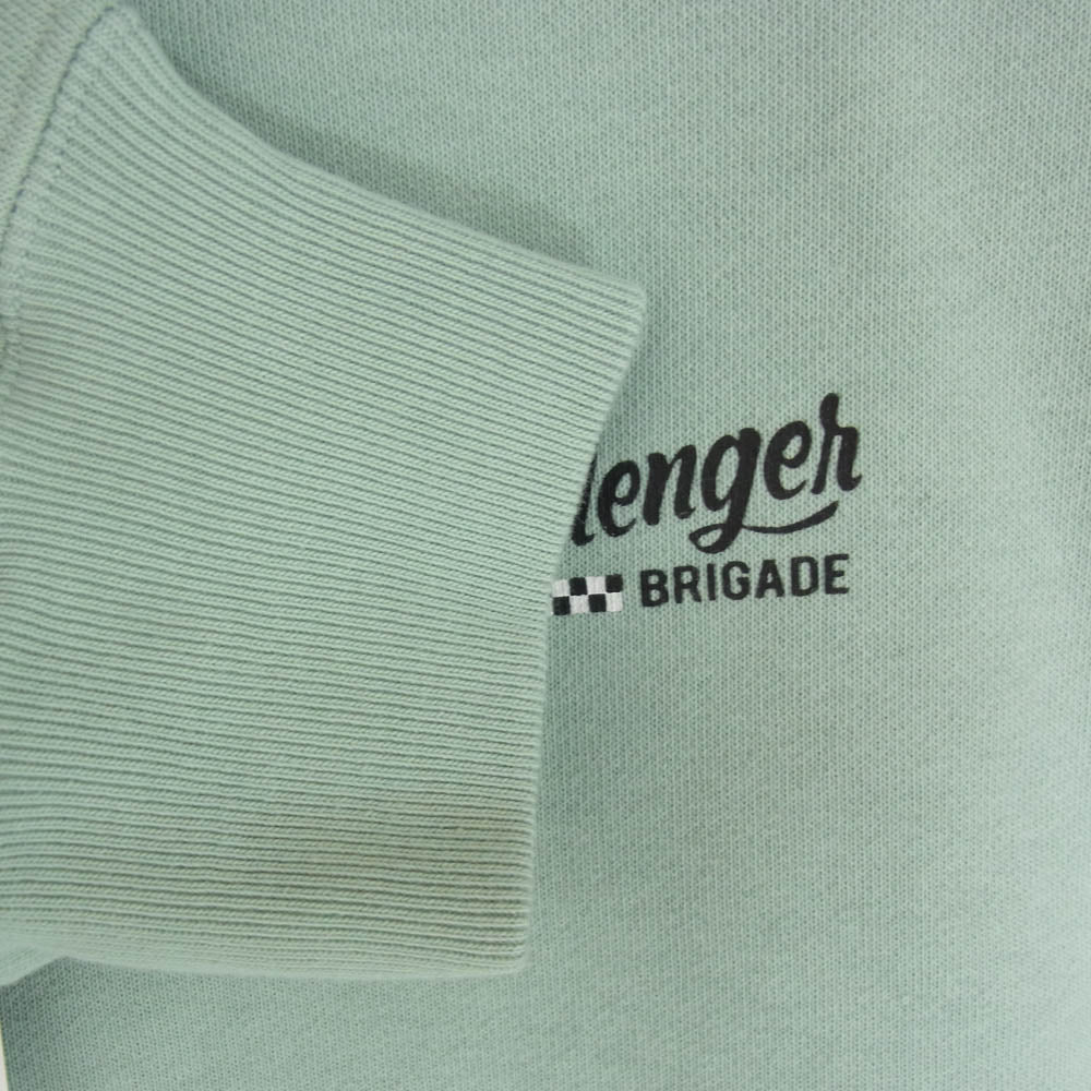 CHALLENGER チャレンジャー 25SS CLG-SW 025-003 CHECKER ZIP HOODIE チェッカー ロゴプリント ジップ パーカー ミント ライトグリーン系 S【新古品】【未使用】【中古】