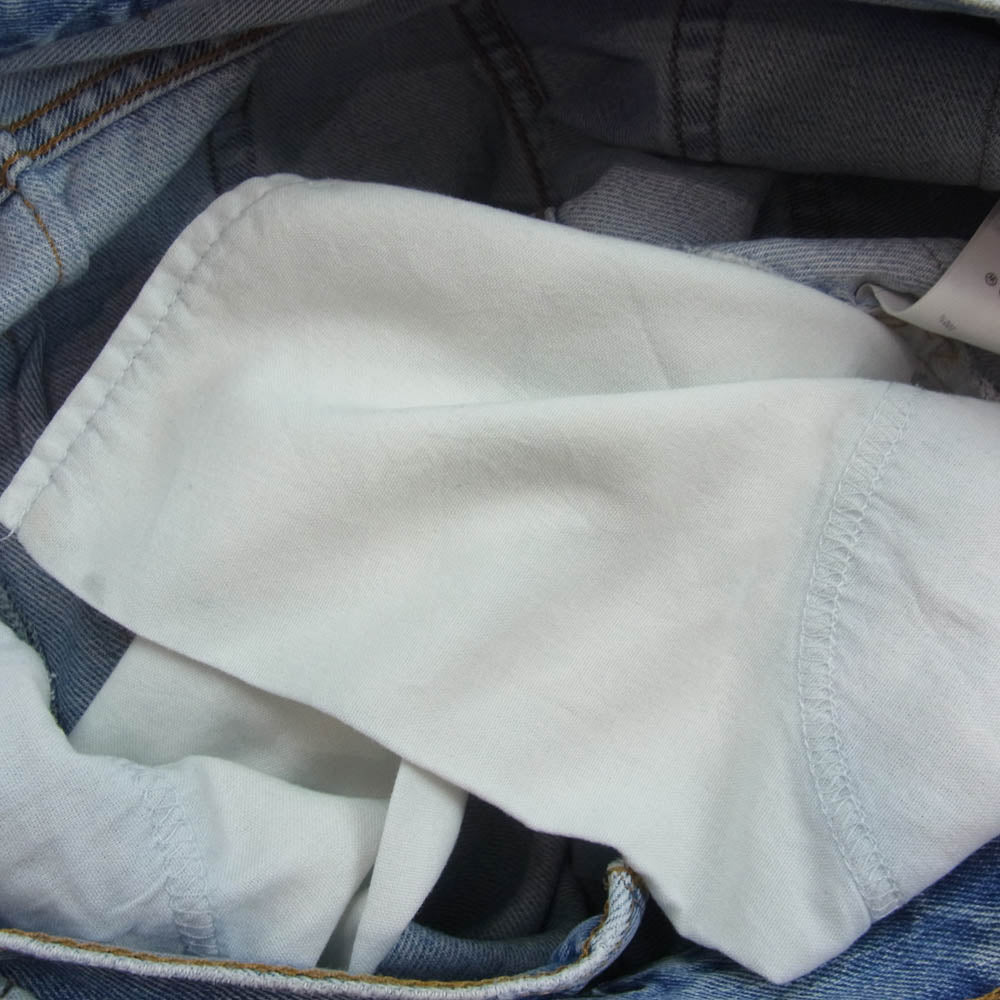 シーオール SAU23 DE601 Reconstructed belted baggy denim 再構築 ベルト バギー デニム パンツ インディゴブルー系 3【中古】