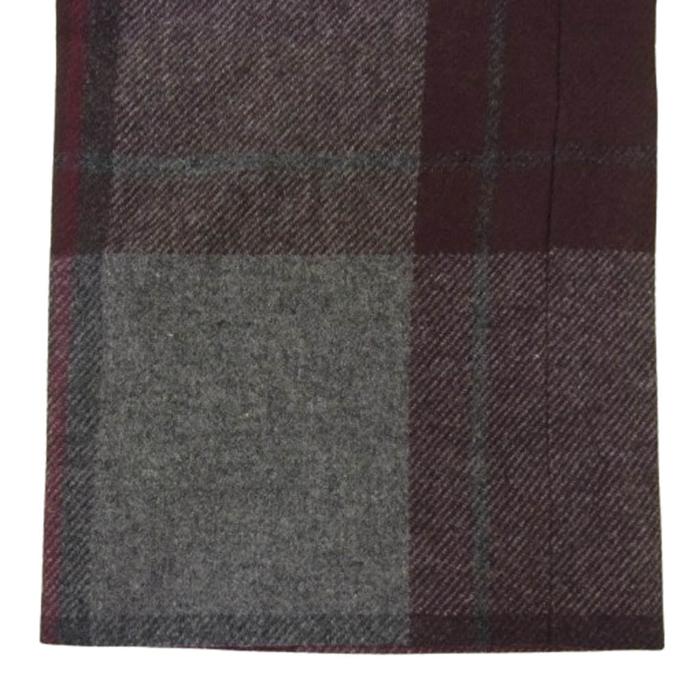 N.HOOLYWOOD エヌハリウッド 91606 ウール ナイロン チェック スラックス パンツ マルチカラー系 36【中古】