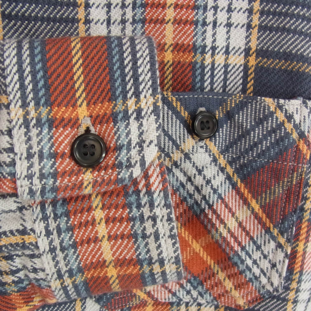 デラックスウエア ヘビーネル チェック 長袖 ワーク シャツ マルチカラー系 L【中古】