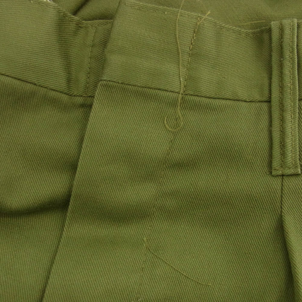 ヴィンテージ 80s Romania military ルーマニア軍 ワーク パンツ グリーン系【中古】