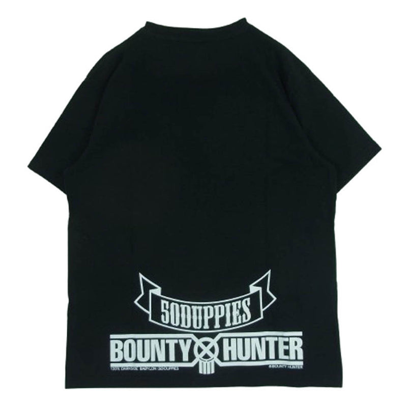 BOUNTY HUNTER コットン シャツ 半袖 ロゴ プリント ブラック L BOUNTY HUNTER バウンティーハンター DUPPIES ダッピーズ ロゴ