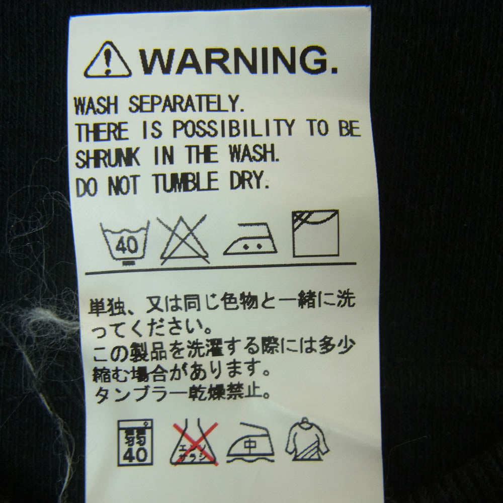 BOUNTY HUNTER バウンティーハンター DUPPIES ダッピーズ ロゴ プリント 半袖 Tシャツ コットン 日本製 ブラック系 L【中古】