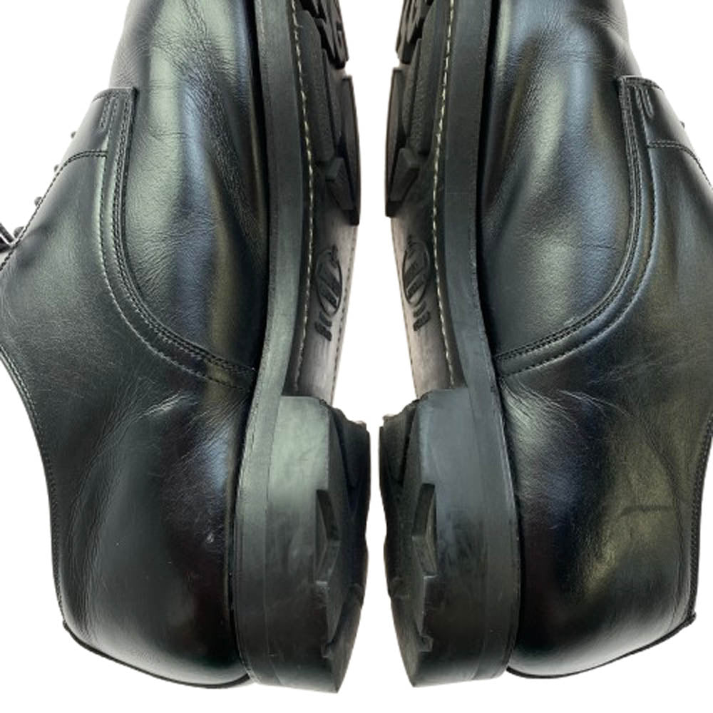 SCOTCH GRAIN スコッチグレイン 2724 Shineorrain シャインオアレイン III 外羽根 プレーン トゥ レザー シューズ ブラック系 25【中古】