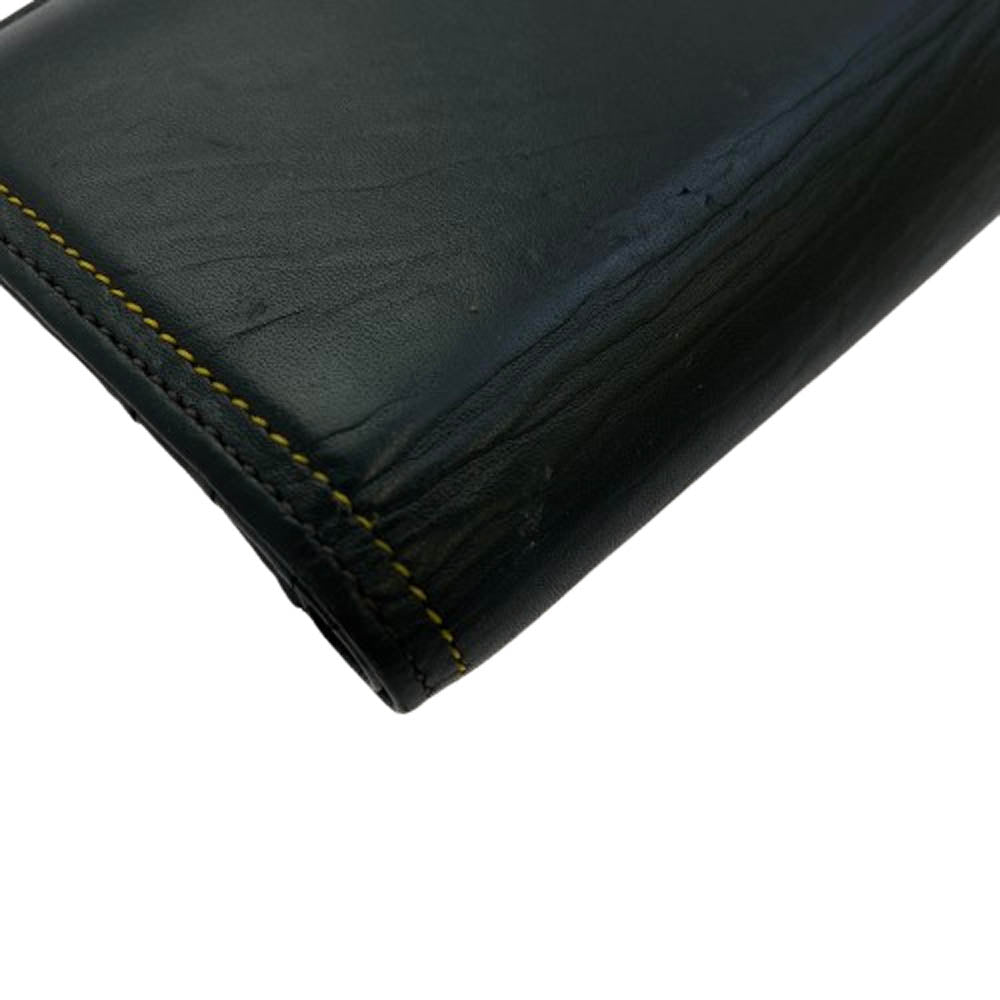 Paul Smith PSQ023 レザー 二つ折り ウォレット サイフ ブラック系【中古】