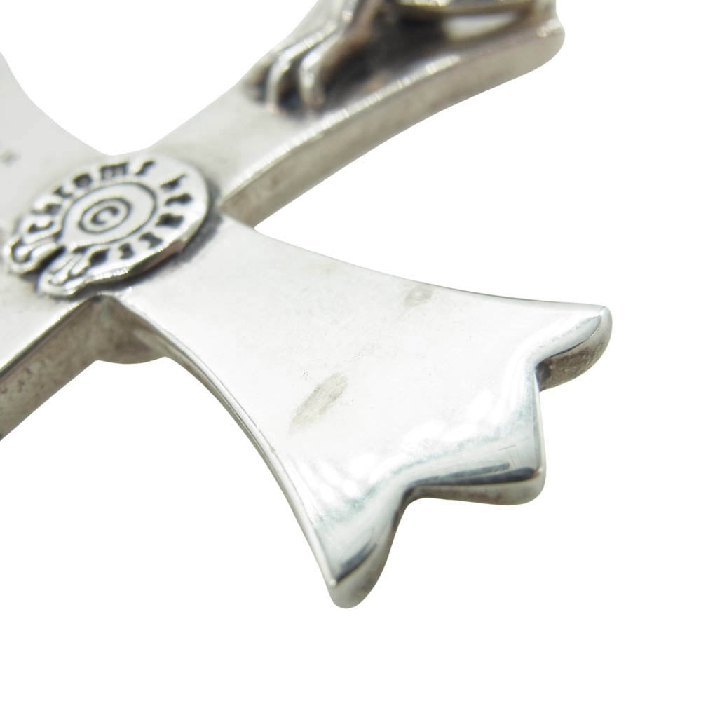 CHROME HEARTS クロムハーツ(原本無) CH CRS LG W BALE ラージCHクロス w/ベイル ペンダントトップ シルバー系【中古】