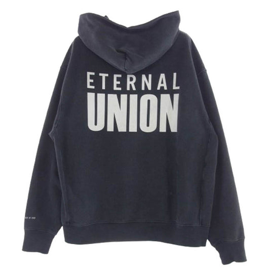 FEAR OF GOD フィアオブゴッド × UNION ユニオン FOGXUN-SS23-002 Eternal Union Hoodie エターナル フーディ プルオーバー パーカー ブラック系 M【中古】