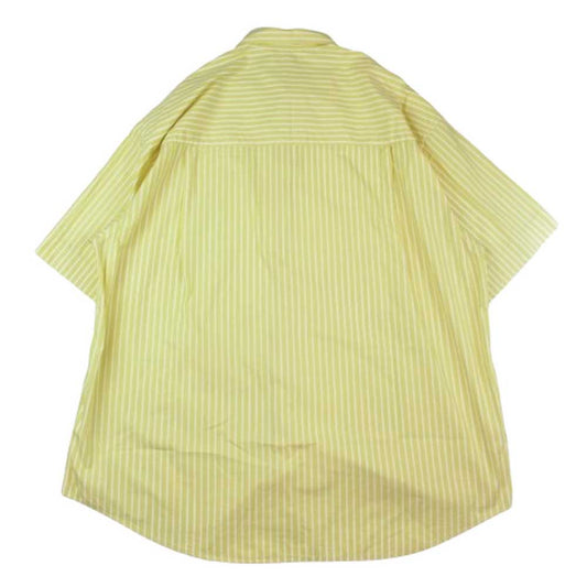 GRAPHPAPER グラフペーパー 24SS GM242-50004 SIDOGRAS S/S Oversized Regular Collar Shirt シドグラス 半袖 シャツ イエロー系 1【中古】