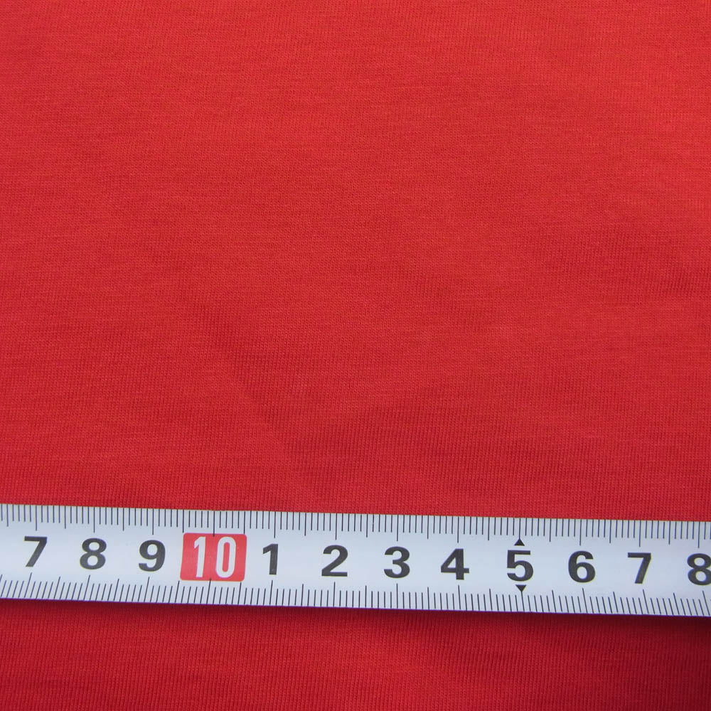 MAISON MARTIN MARGIELA メゾンマルタンマルジェラ 15SS S30GC0504 四つタグ コットンクルーネック 半袖 Tシャツ レッド レッド系 48【中古】