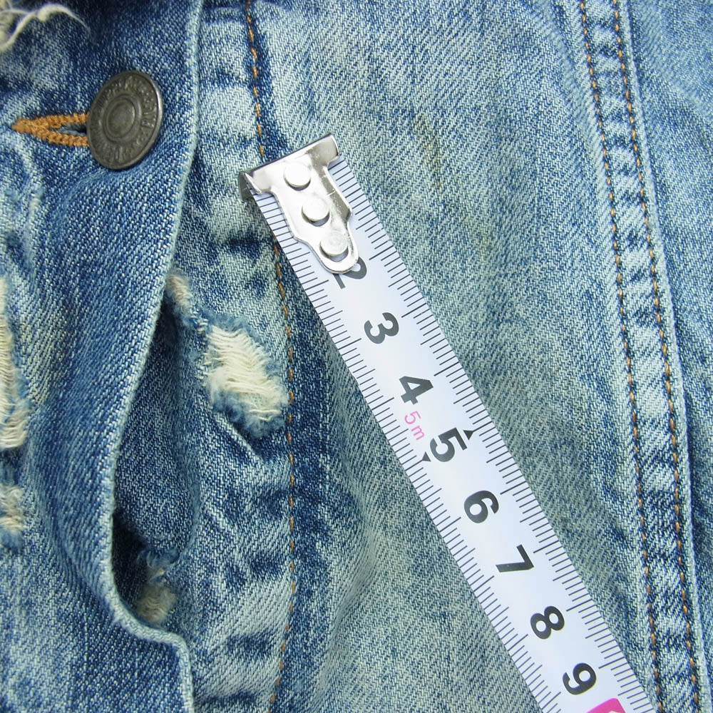 RALPH LAUREN ラルフローレン denim&supply デニムアンドサプライ ダメージ 加工 デニム ジャケット インディゴブルー系 XL【中古】
