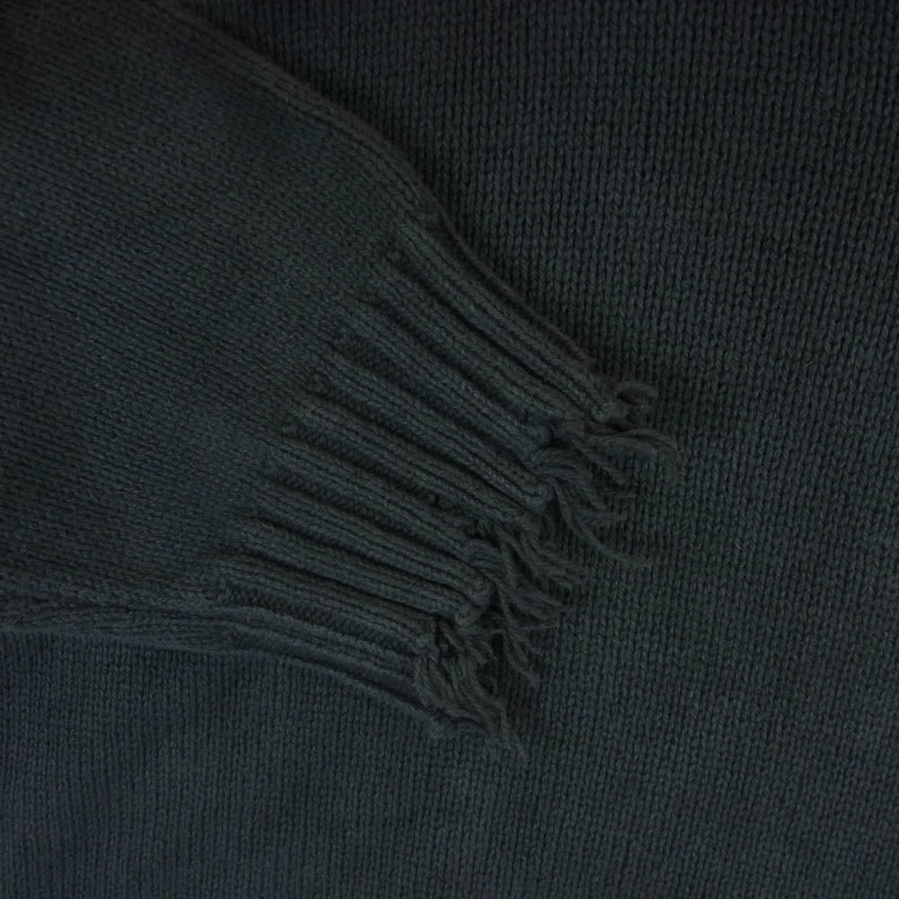 doublet ダブレット 23SS 23SS38KN109 OVERSIZED CUT OFF KNIT PULLOVER オーバーサイズ カット オフ ニット プルオーバー ダークグレー系 M【中古】