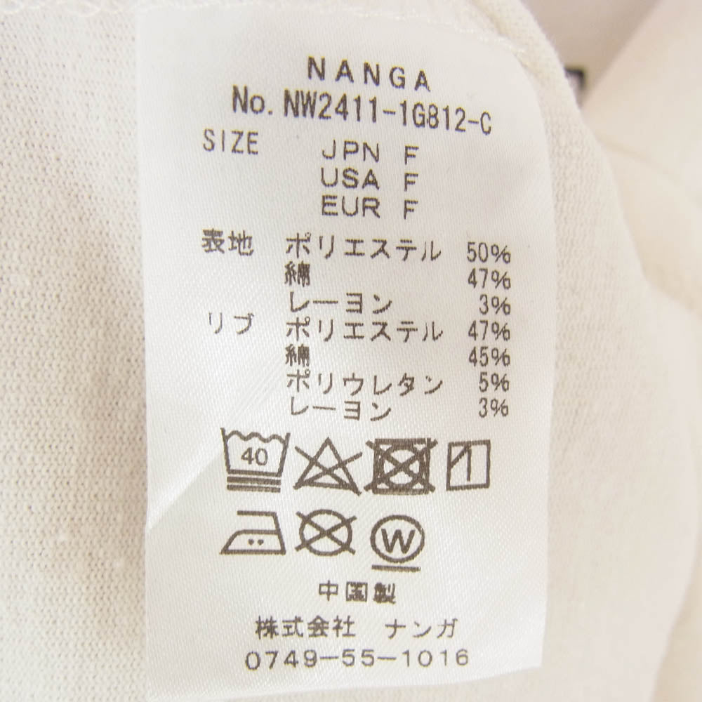 NANGA ナンガ ECO HYBRID REVE TEE エコハイブリッド レーヴティー 半袖 Tシャツ ホワイト系 F【中古】