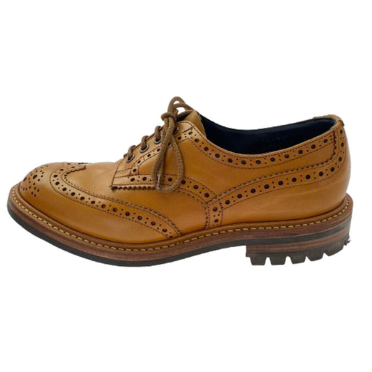 Tricker's トリッカーズ 926485 COUNTRY BOOT 外羽根 ウイングチップ カントリー レザー ブーツ キャメル ライトブラウン系 6【中古】