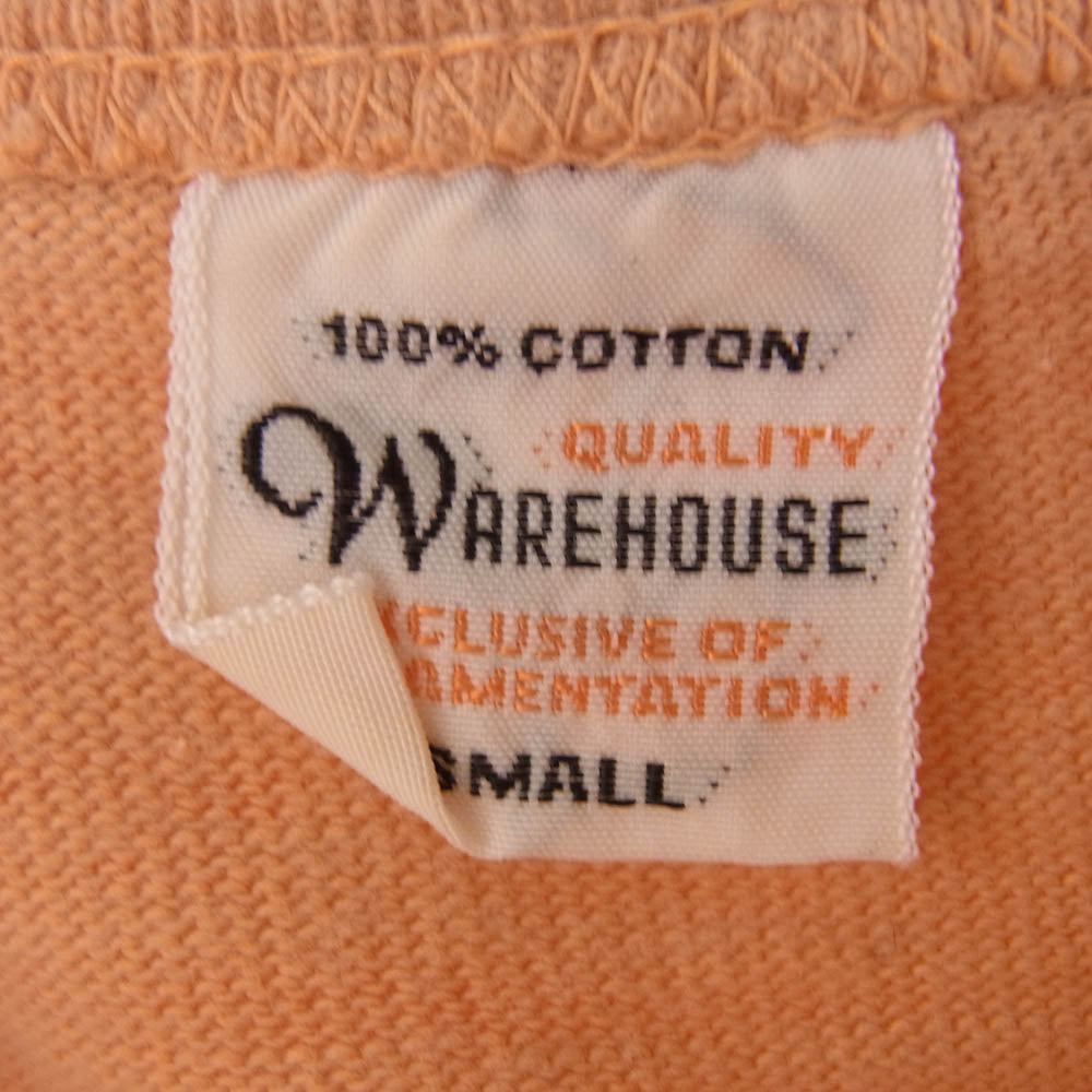 WAREHOUSE ウエアハウス GA85 プリント Tシャツ オレンジ系 S【中古】