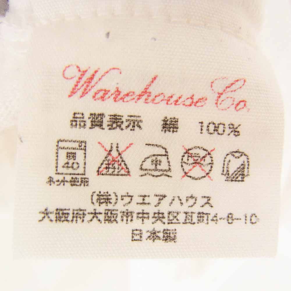 WAREHOUSE ウエアハウス HELLER'S CAF? MARINES プリント クルーネック 半袖 Tシャツ ホワイト系 36【中古】