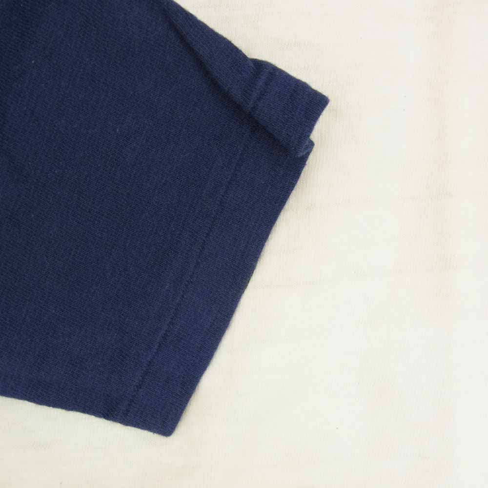 WAREHOUSE ウエアハウス GREENWICH RECREATION プリント 7分袖 Tシャツ ネイビー系 S【中古】