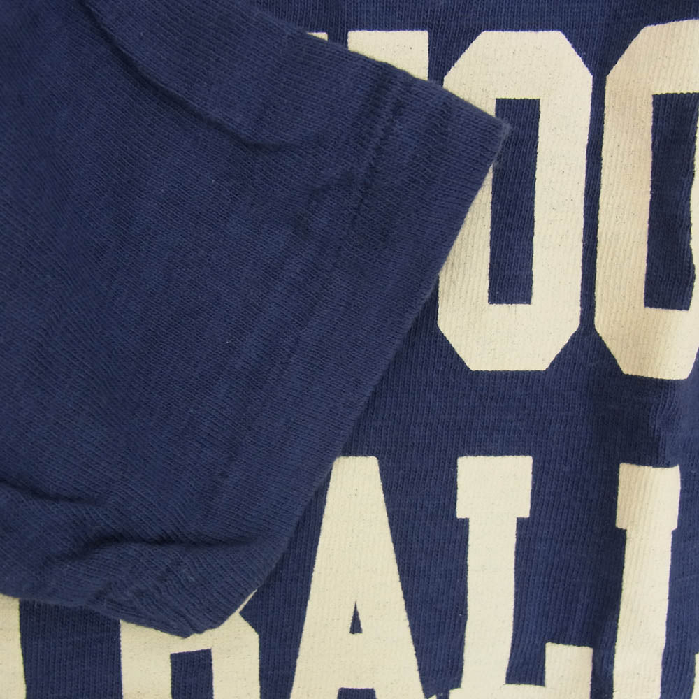 WAREHOUSE ウエアハウス ENGLEWOOD FOOT BALL 七分袖 フットボール Tシャツ ネイビー系 36【中古】